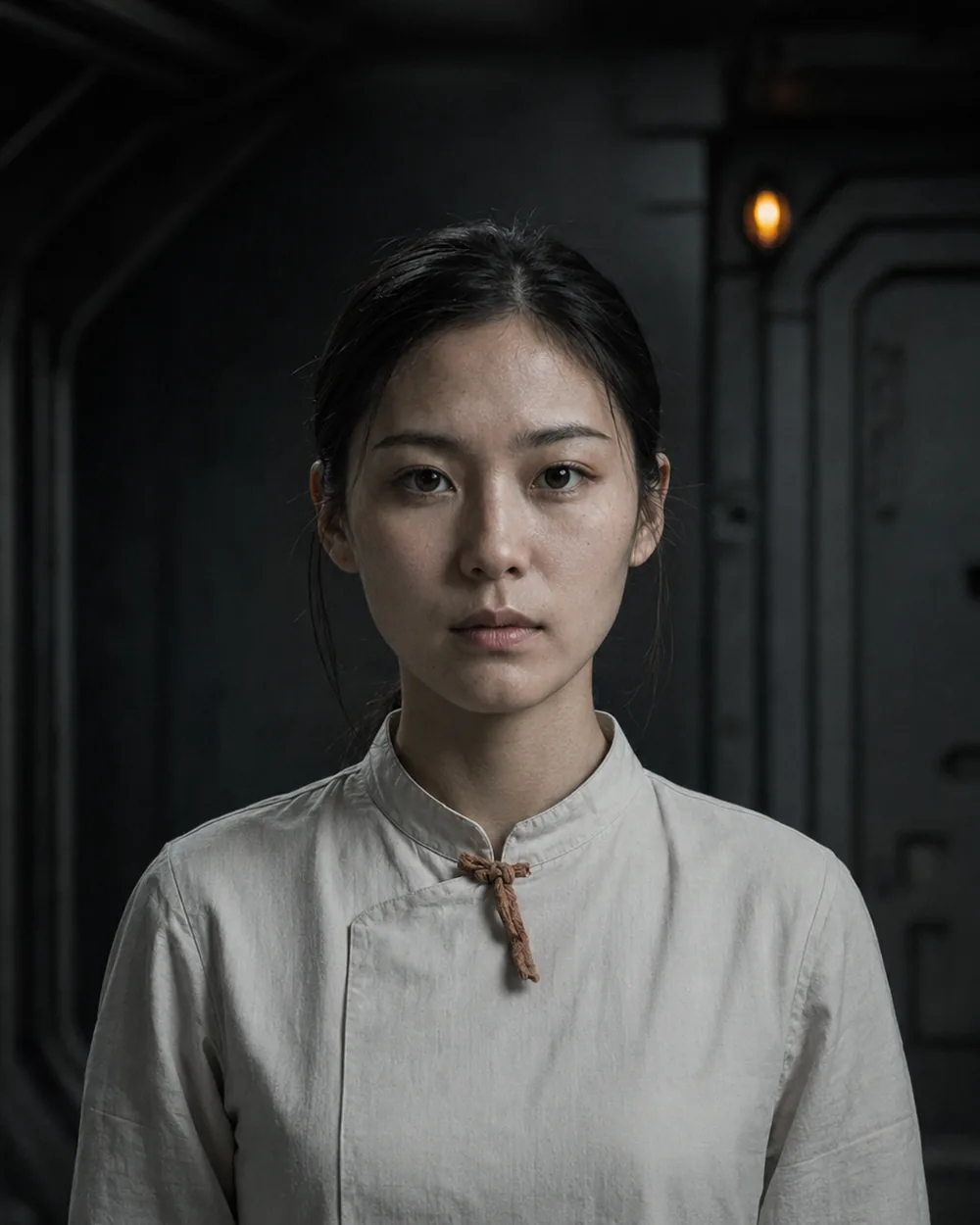 Personnel file portrait of Doctor Yori Kita, medical officer of the research vessel Curiosity