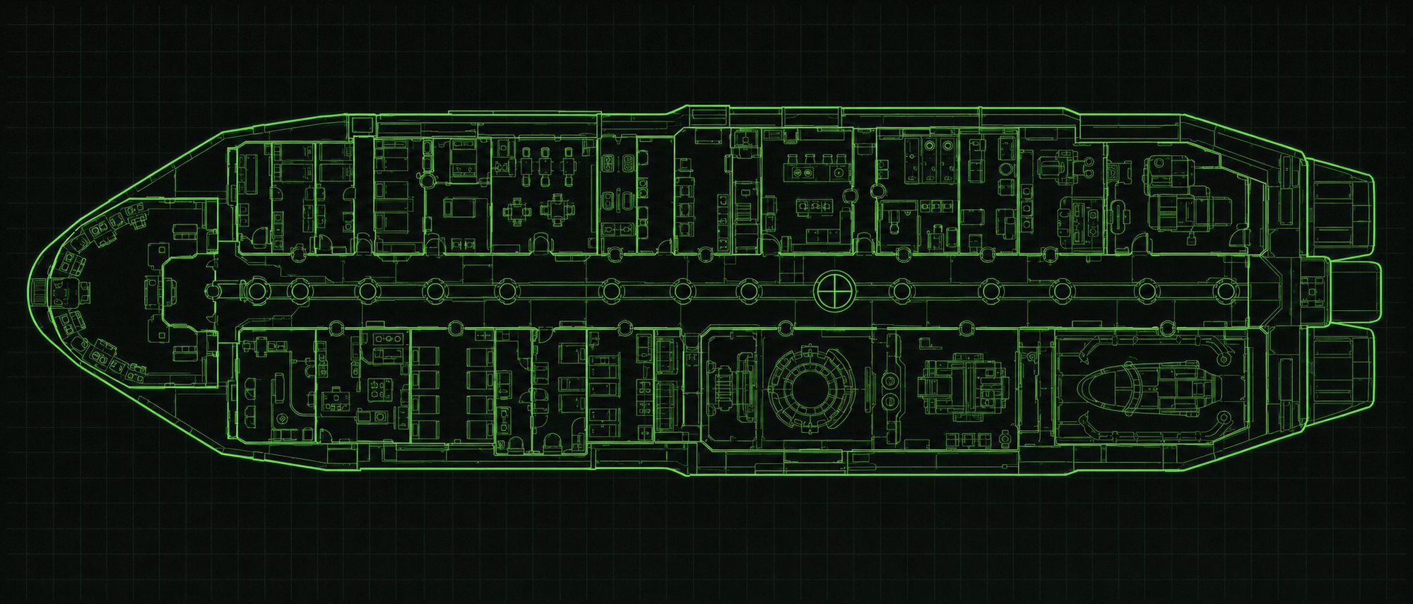 Detailed top-down schematic of the Curiosity