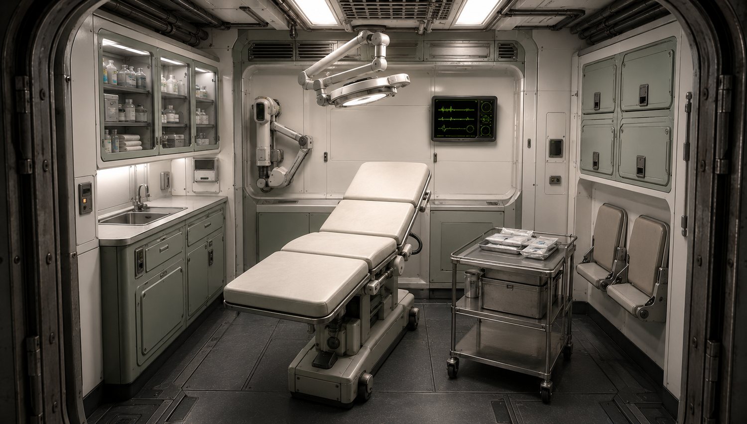 The medical bay of the Curiosity